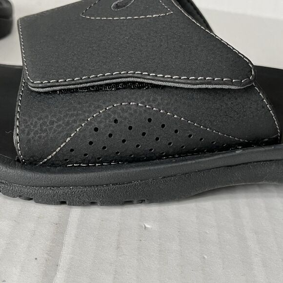 OluKai Nalu Slide Sandals Mens Black Water Resistant Slip On Casual Outdoor Sz 9 - Picture 11 of 16